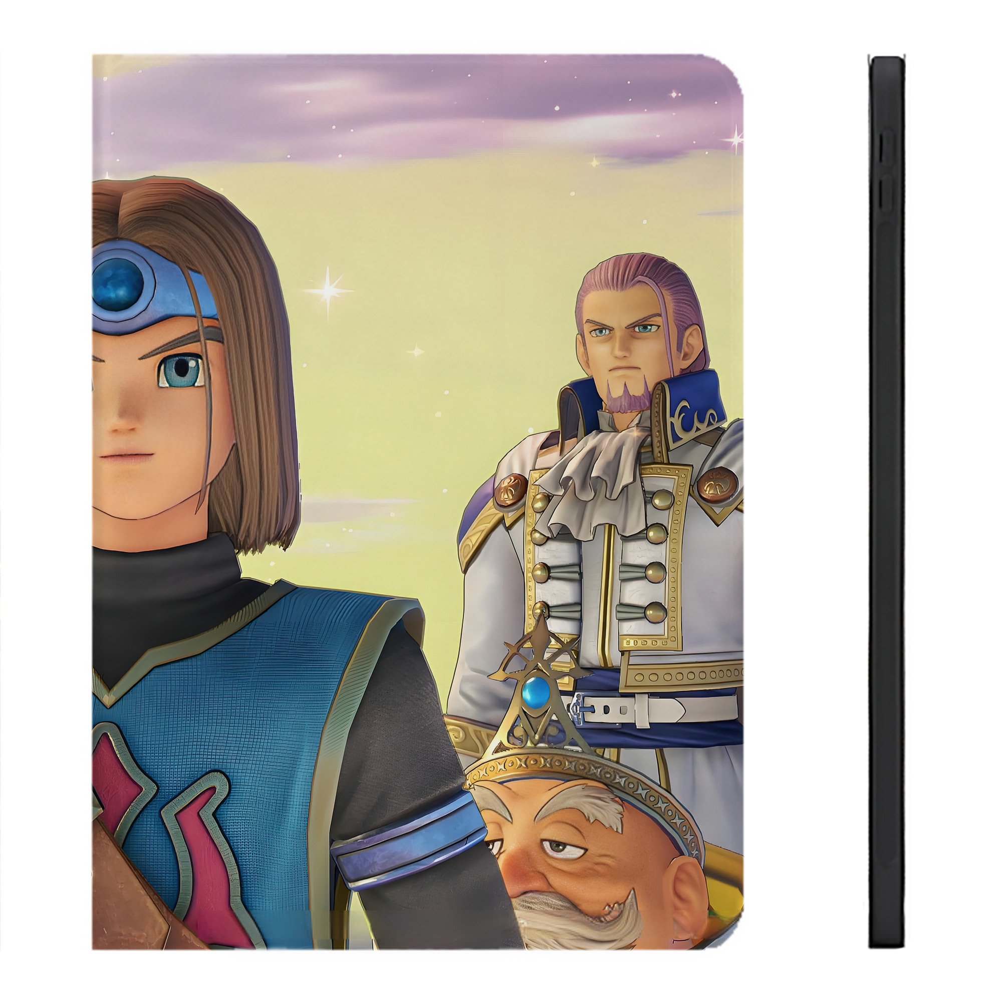 （画像用） ドラゴンクエスト Doragon Kuesuto Dragon Quest IPadケース ペンホルダー付き ブックスタイルデザイン